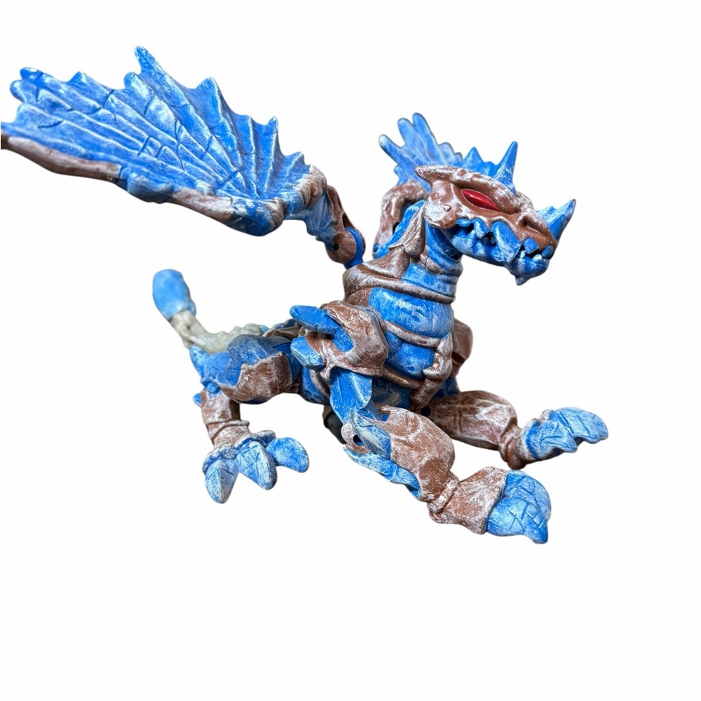 Vintage Mega Bloks Fire & Ice Blue Frost Dragon 9875 - Picture 8 of 9